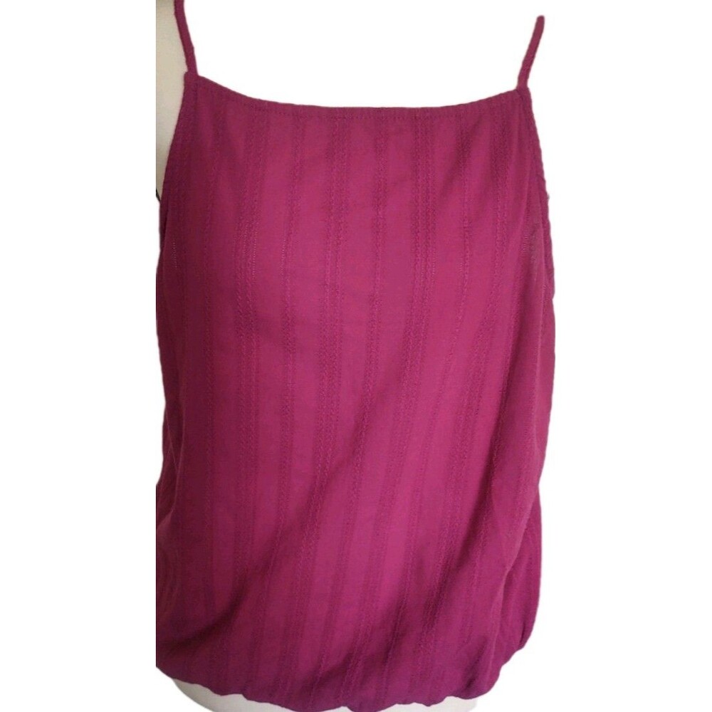 Universal Threads Magenta Sleeveless Blouse Y2K Women's Size S Cotton Whimsical